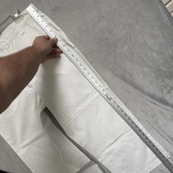 Calvin Klein Jeans Jeans Womens 10 White Cropped Regiment Twill Relaxed Fit - Picture 6 of 16